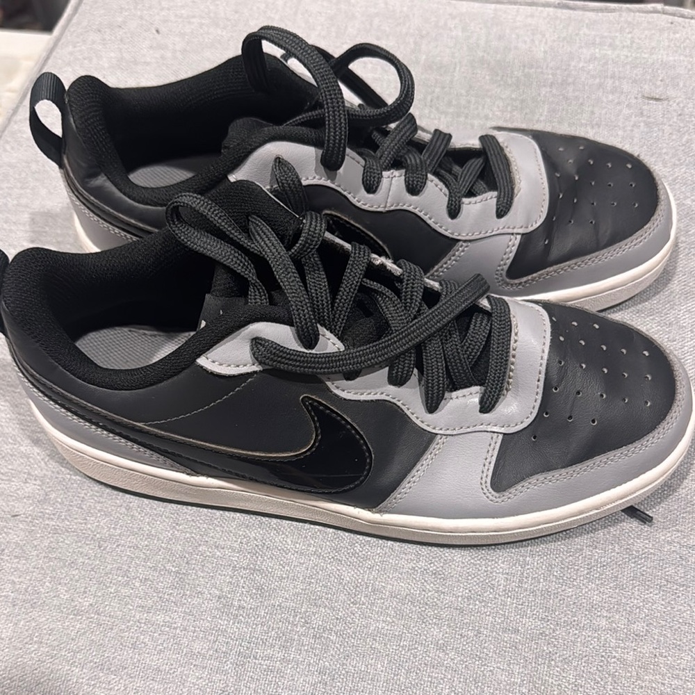 Nike Black and Gray Sneakers with Retro Design